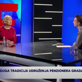 Predsednica UPGNS Milena Žarković, gost "TV Kanal 9"